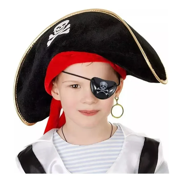 Disfraz Pirata-set Pirata (gorro, Parche Y Argolla)