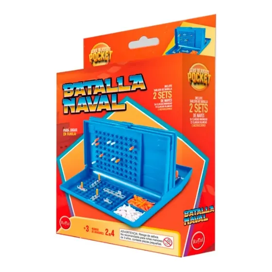 Juego De Mesa Batalla Naval Royal De Bolsillo En Caja Febo