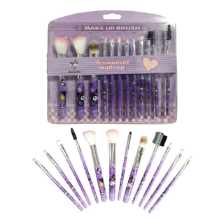 Set De 12 Brochas De Maquillaje De Hello Kitty Set De 12 Brochas De Maquillaje De Hello Kitty