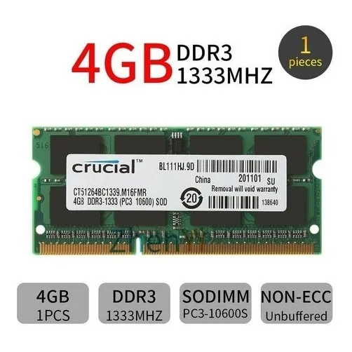 Memoria Ram Laptop 4gb 