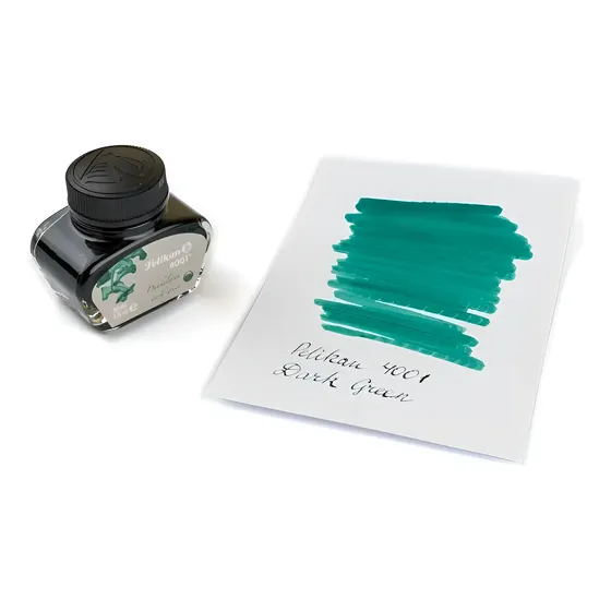 Tinta Para Pluma Fuente Pelikan 4001 - 30 Ml - Verde Oscuro