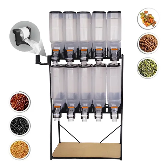 Dispenser Para Armazenamento Cereais Ração 10 Módulos 45 Lts