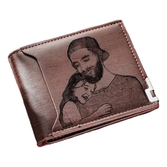 Billetera Con Foto Personalizada Para Hombre Papá Padre