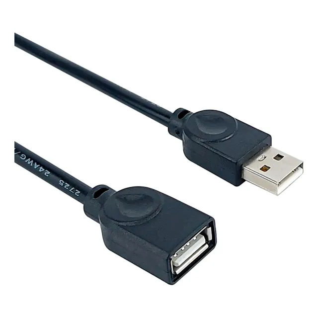 Cabo Extensor Usb 2.0 Macho X Fêmea 5 Metros Com Filtro