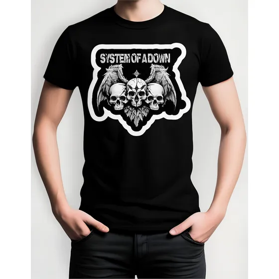 Camiseta Manga Corta System Of Down Rock Black Series Vol3