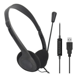 Fone Headset Usb Home Office Tlmkt Callcenter Kit 2 Peças Fone Headset Usb Home Office Tlmkt Callcenter Kit 2 Peças