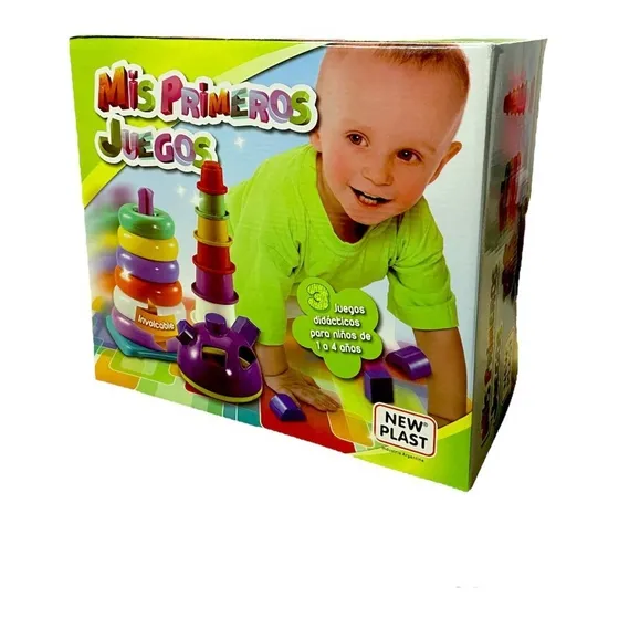 Mis Primeros Juegos Apilable Infantil Educativo New Plast Color