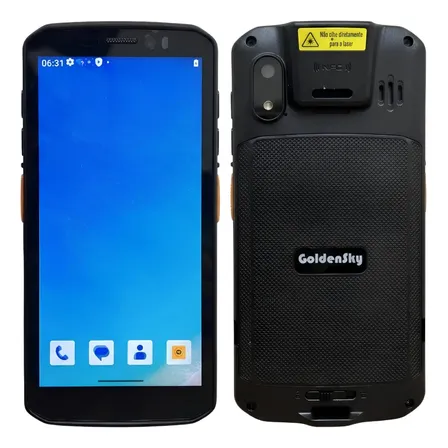 Coletor De Dados Código De Barras Qr Pda 1d 2d Wifi 4g Touch