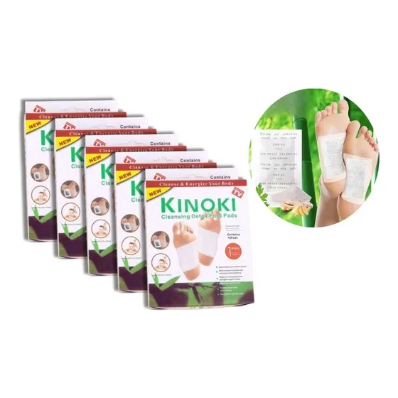 Parches Desintoxicantes Kinoki X5 Cajas (total 50 Unidades)