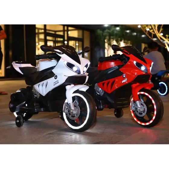 Moto Para Niños Montable A Bateria Super Racing