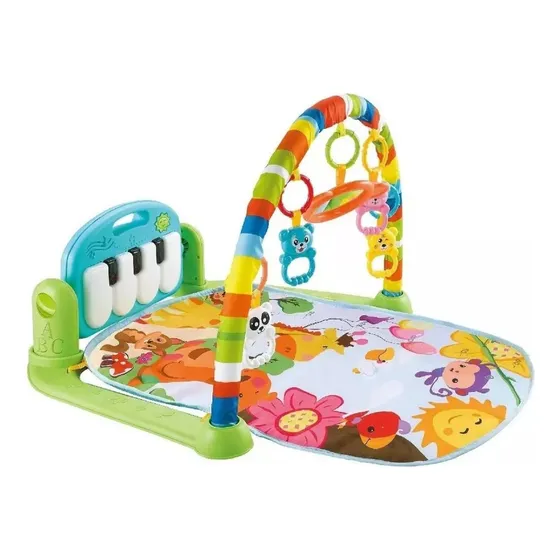Alfombra Musical Con Piano Set Estimulación Para Bebe Color Verde