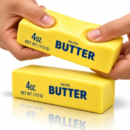 Squishy Butter Manteiga Ant Estresse Slow Rising Brinquedo Amarelo