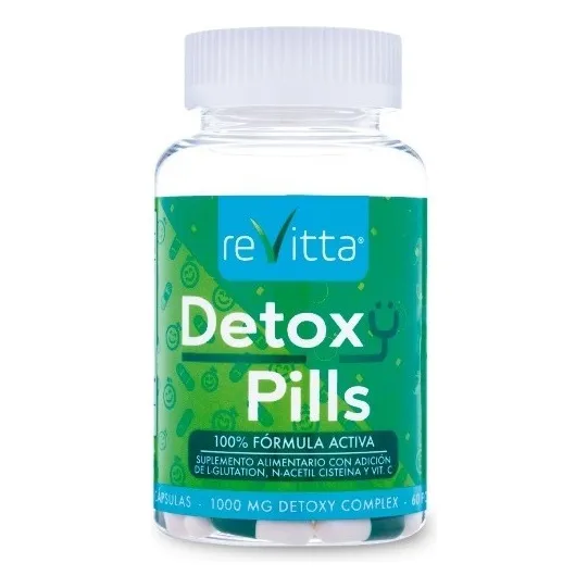 Detoxy Pills, N-acetil Cisteína, Glutatión Y Vitc (120 Caps)