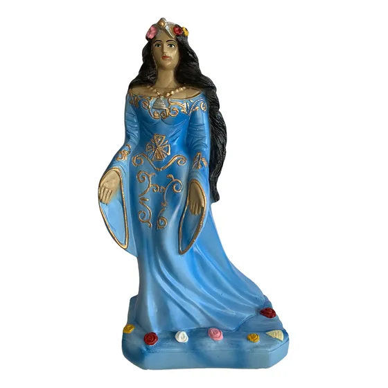 Escultura Iemanjá Imagem Yemanja Mãe Do Mar Rainha Com 40cm