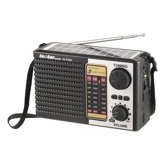 Radio Retro Vintage Usb Sd Aux Bluetooth Recargable Solar