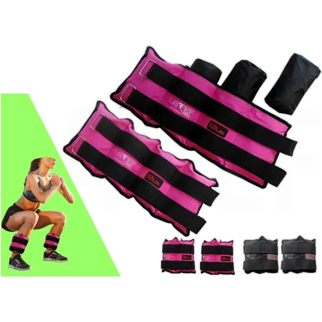 Kit Pesas Tobilleras Graduables 10k (20lbs) Deporte-fitness.