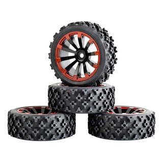 Rueda De Neumáticos De Goma De 4 Piezas Bujes Hexagonales F Rueda De Neumáticos De Goma De 4 Piezas Bujes Hexagonales F