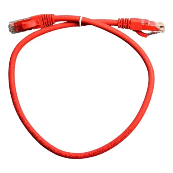 Patch Cord Utp De Red Cat 6 1 Metro Rojo 