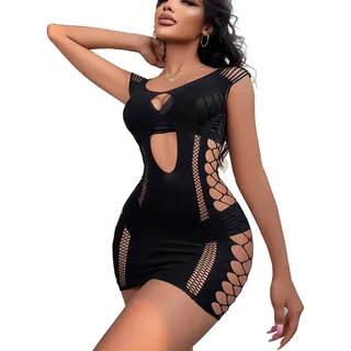 Bodystocking Malla Encaje De Lenceria Sexy Vestido Babydoll Bodystocking Malla Encaje De Lenceria Sexy Vestido Babydoll