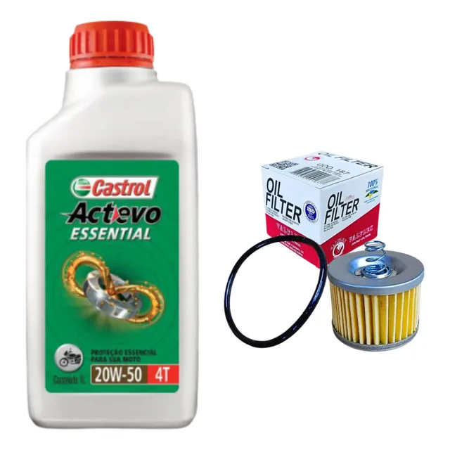 Troca De Oleo Fazer/crosser/factor150 Castrol 20w50 1+filtro