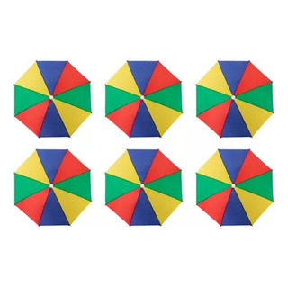 Sombrilla Para Cabeza Sombrero Paraguas Mayoreo 6 Piezas Sombrilla Para Cabeza Sombrero Paraguas Mayoreo 6 Piezas