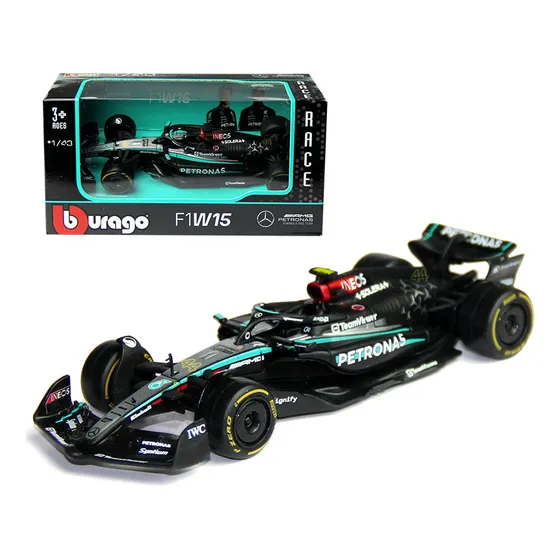 Coche Bburago F1 Mercedes-amg W15 Lewis Hamilton De Fórmula
