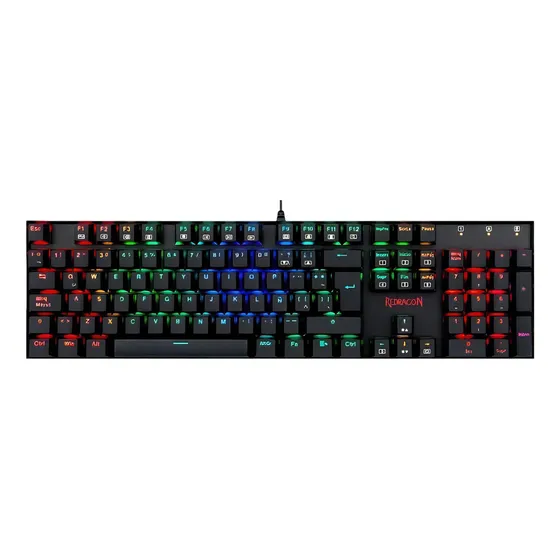 Teclado Gamer Mecanico Redragon Mitra K551rgb Esp Rgb Sw Red Color Del Teclado Negro Idioma Español Latinoamérica