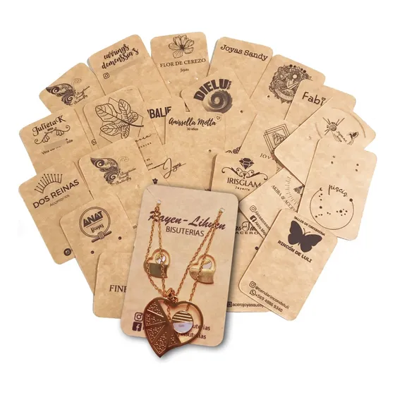 Cartón Display Aros Personalizados Pack De 100 Unidades.