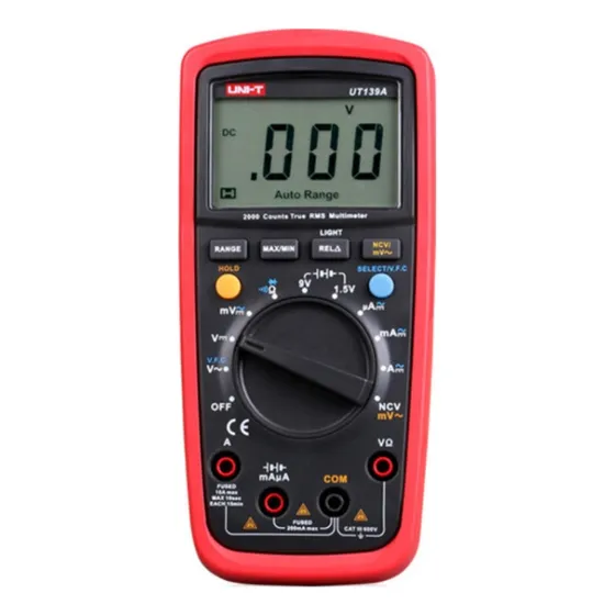 Z Multímetro Digital Uni-t True Rms Anti-burn 1999 Ut139a
