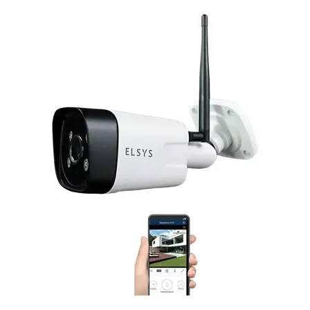 Câmera de segurança Elsys ESC-WB3F com resolução de 2MP visão noturna incluída branca