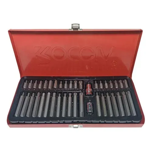Juego De Dado 40 Piezas Y Puntas Torx T20 A T55 De Allen