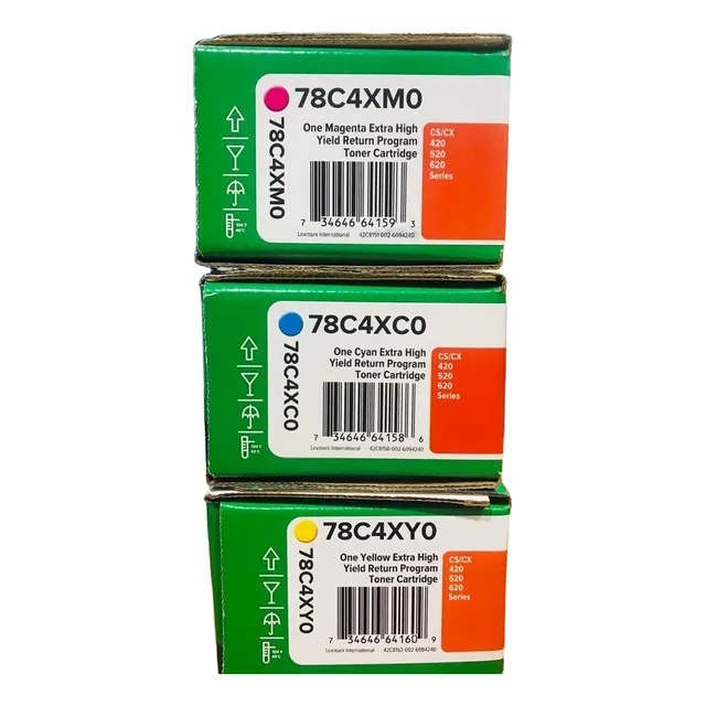 Toner Lexmark 784x Orig.cs Cx 420 520 620 Combo De 3 M-c-y