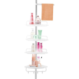 Ejoyous Tension Corner Shower Caddy, 4 Niveles Ajustable Bañ Ejoyous Tension Corner Shower Caddy, 4 Niveles Ajustable Bañ