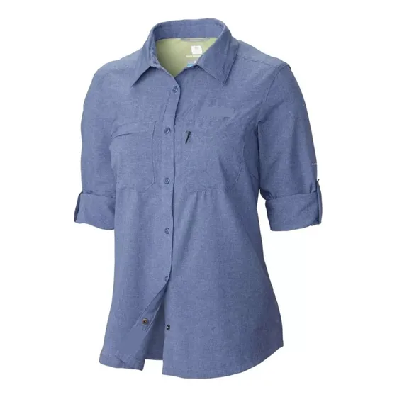 Camisa Dama Columbia Manga 3/4 Tela Microfibra 