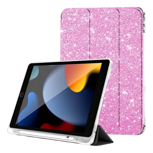 Funda Para iPad 9a / 8a / 7a 10.2 Mujer Brillos Smartcover