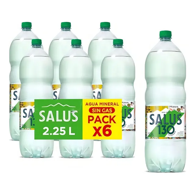 Agua mineral Salus Sin gas  sin gas   botella  2.25 L  pack x 6 u