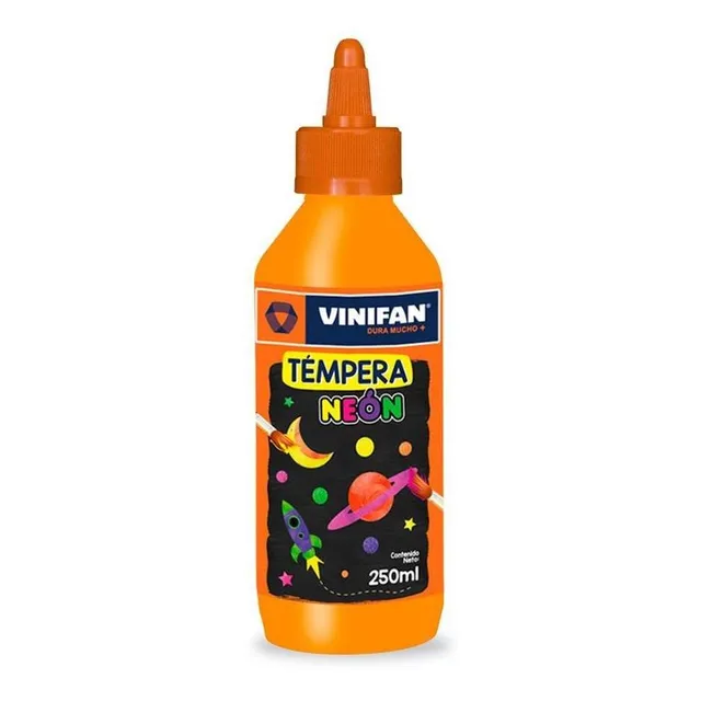 Tempera X 250ml Neon Naranja Vinifan