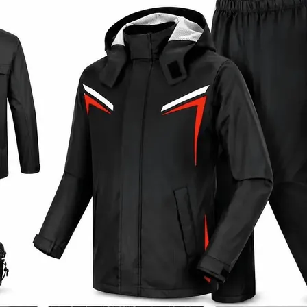 Capa De Chuva Moto Com Capuz Impermeável Motoqueiro Motoboy