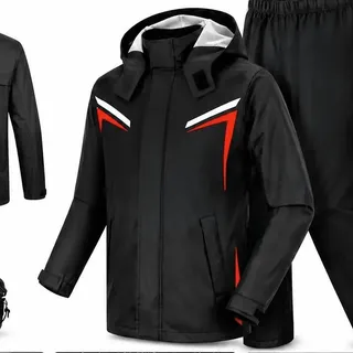Capa De Chuva Moto Com Capuz Impermeável Motoqueiro Motoboy