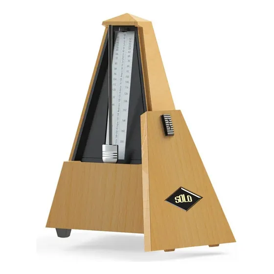 Metrónomo Mecánico Solo S-360 Color Madera