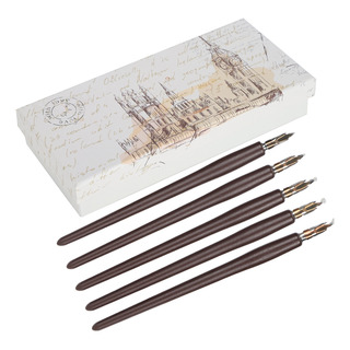 Caneta De Imersão De Caligrafia Com Alça De Madeira, Pintura Caneta De Imersão De Caligrafia Com Alça De Madeira, Pintura