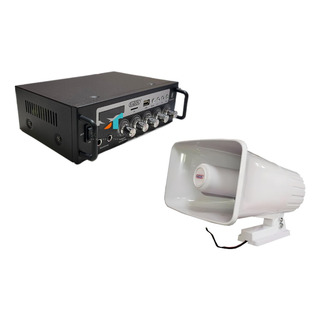 Amplificador Perifoneo Y Trompeta Plástica Amplificador Perifoneo Y Trompeta Plástica