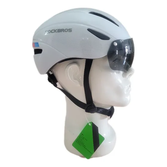 Casco Rockbros Para Ciclismo, Scooter Con Gafas Magnéticas