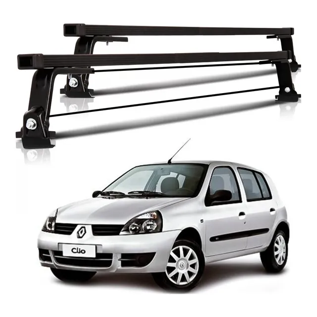 Rack Teto Travessa Aco Renault Clio 4 Portas 2001 2002 2003 2004 2005 2006 2007 2008 2009 2010 2011 2012