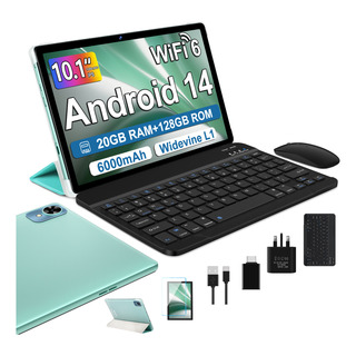 Android 14 Tablet 20gb + 128gb Rom 6000mah Con Funda Mouse Android 14 Tablet 20gb + 128gb Rom 6000mah Con Funda Mouse