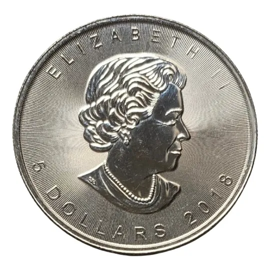 Canadá 5 Dólares 2018 1 Onza De Plata Pura