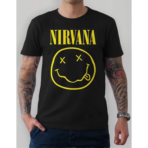 Camiseta Nirvana Camisa Banda Punk Rock Grunge Anos 90