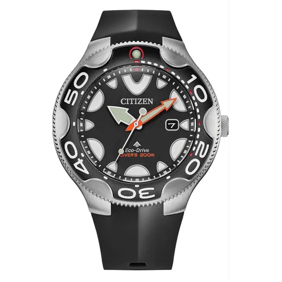 Reloj Citizen Pro Master Diver Orca Impecable Negro Plateado Blanco