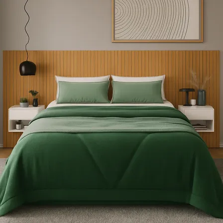 Cabeceira Ripada Mdf Moderna Cama Casal Queen King Decoração