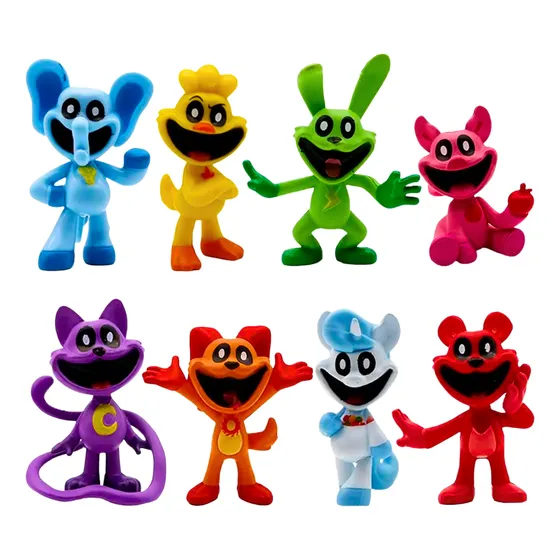 Figuras Smiling Critters Grandes Colección Set X 8 Muñecos